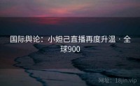 国际舆论：小妲己直播再度升温 · 全球900