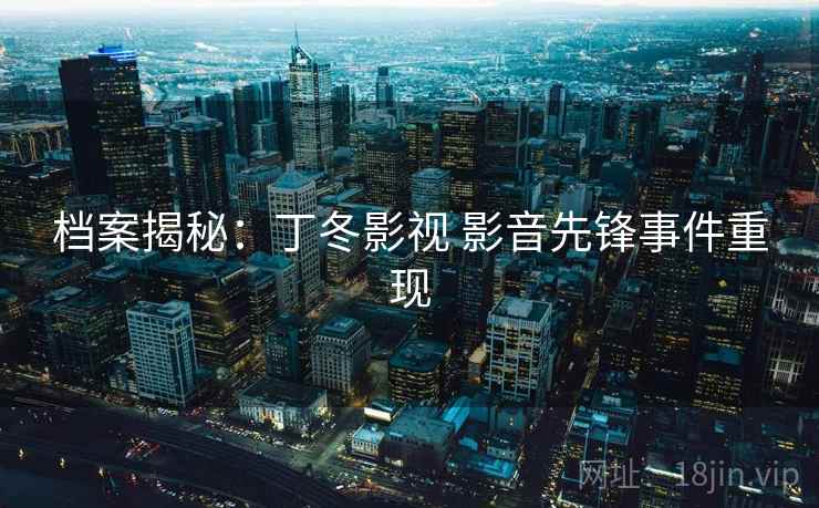 档案揭秘:丁冬影视 影音先锋事件重现 档案揭秘:丁冬影视 影音先锋事件重现